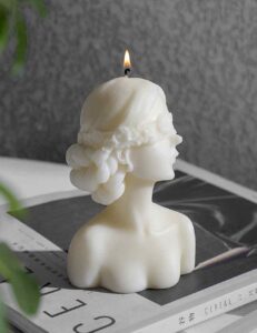 Blindfold Lady Candle white2