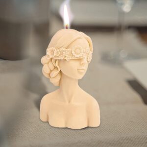 Blindfold Lady candle skin 1